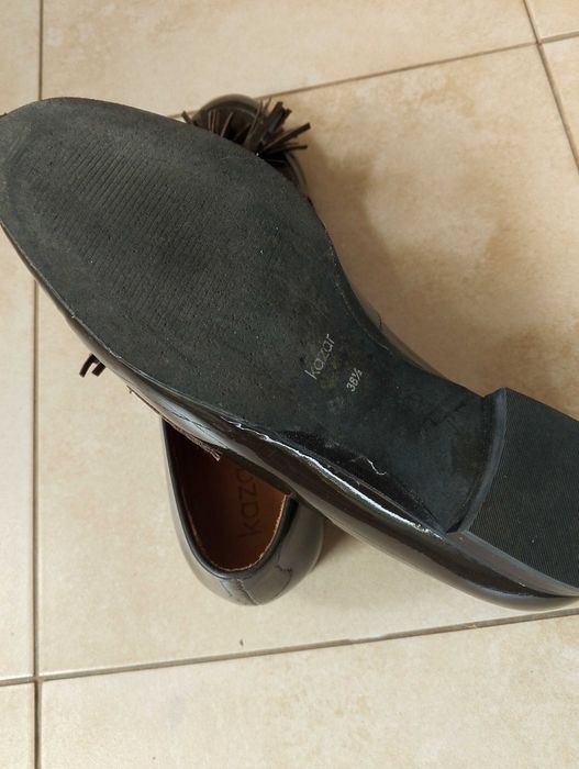 Buty Kazar Lakierki nr. 38/5 ciemny brąz