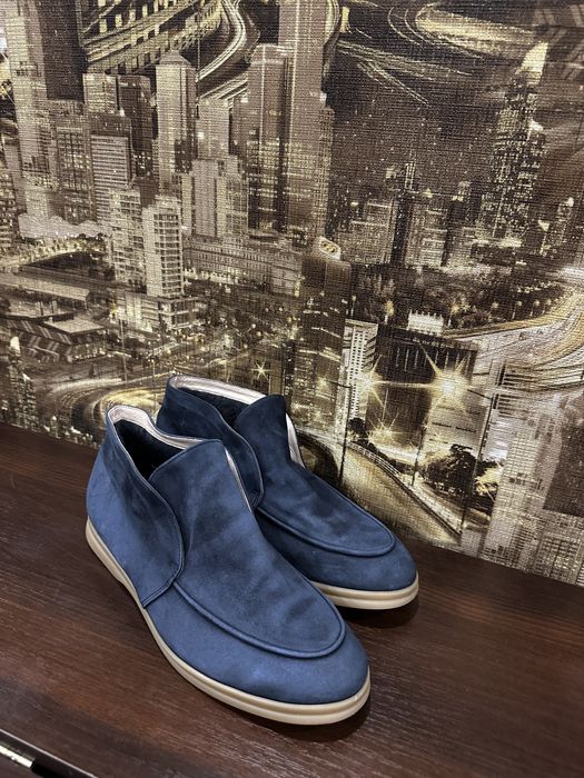 Зимові замшеві лофери