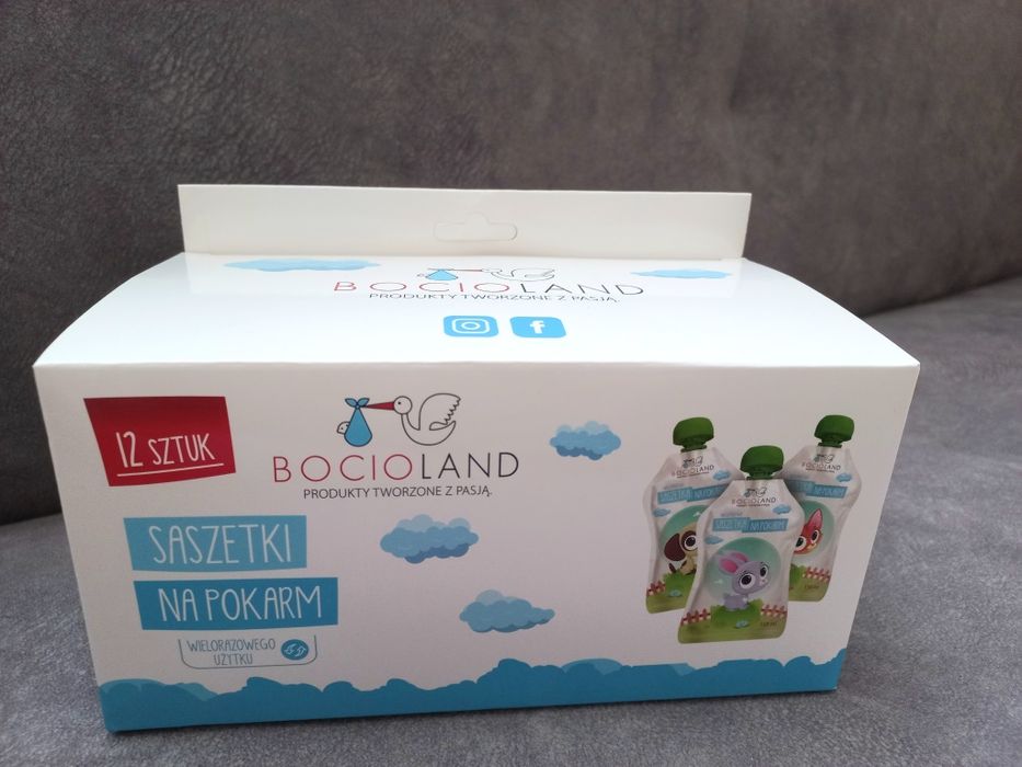 Saszetki (tubki) na pokarm 12 szt