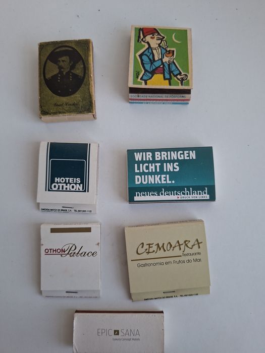 Caixa  e Carteiras de fosforos