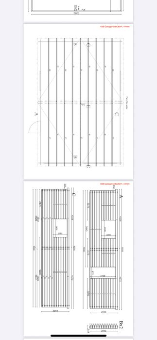 Garagem em Kit de Madeira 6m x 9m com 2 Portões