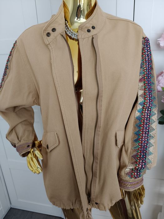 Limited Edition Wiralowa katana jeansowa jacket Bohoo moda R.L 40