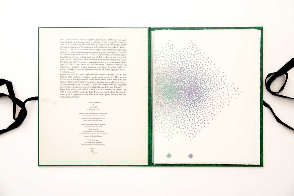 Serigrafia de Julio Le Parc Terzina III Alchimie 1996