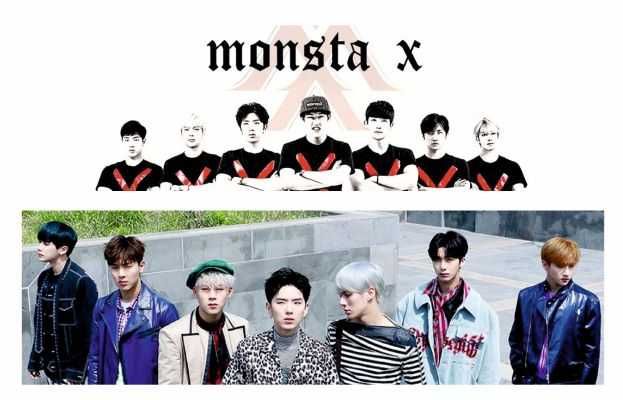 Dwustronna zakładka do książki Monsta X K-pop nowa
