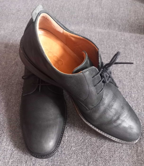 ecco czarne buty męskie skóra rozm. 45