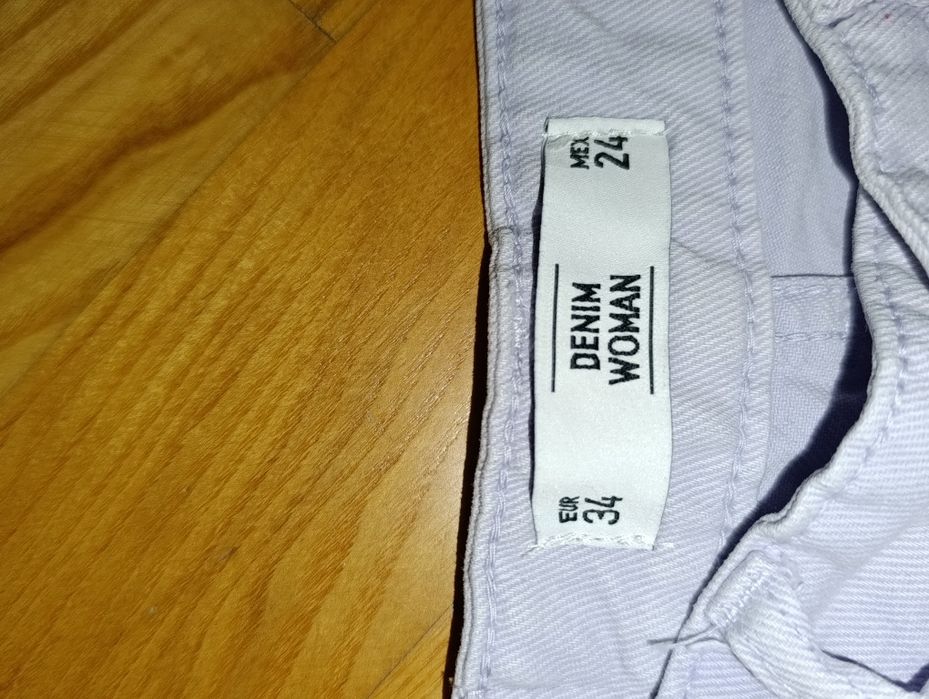 Світло-фіолетові (блідо-бузкові) джинси, прямі, жіночі, Denim Woman