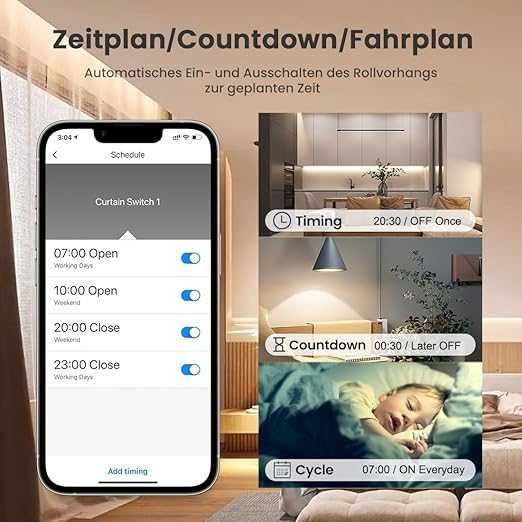 Moduł WiFi + RF do Rolet MIUCDA Sterownik Rolet, Markiz, Żaluzji, APP