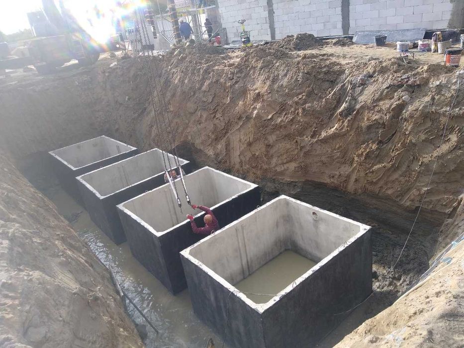 Zbiorniki betonowe na ścieki, deszczówkę, gnojowicę