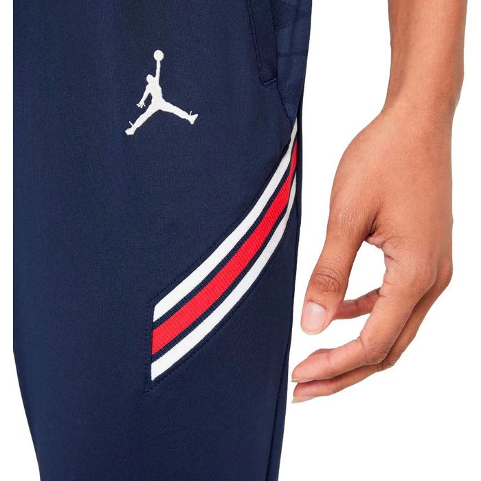Spodnie dresowe piłkarskie granatowe logo Jordan S