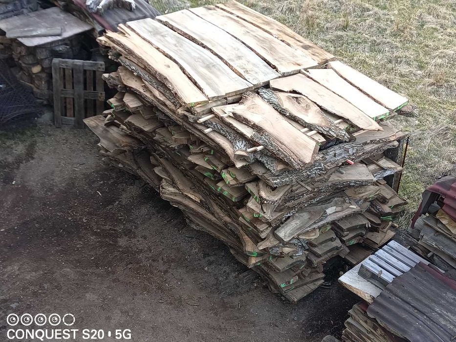 dąb jesion akacja kasztan orzech włoski  plastry krązki monolit blaty