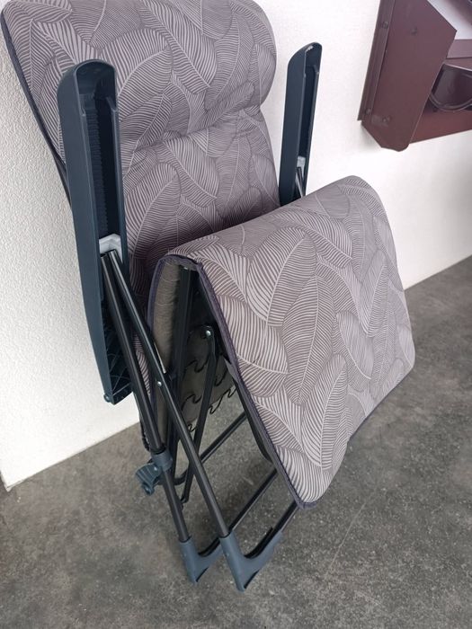 Dwa krzesła ogrodowe składane leżaki