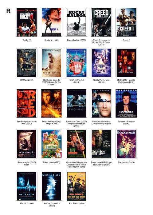 DVDs com filmes e conteúdos diversos – coleção organizada