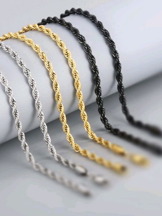 Pulseira (Prata), (Ouro) e (Preta)