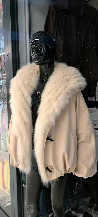 Kurtka zimowa parka lis