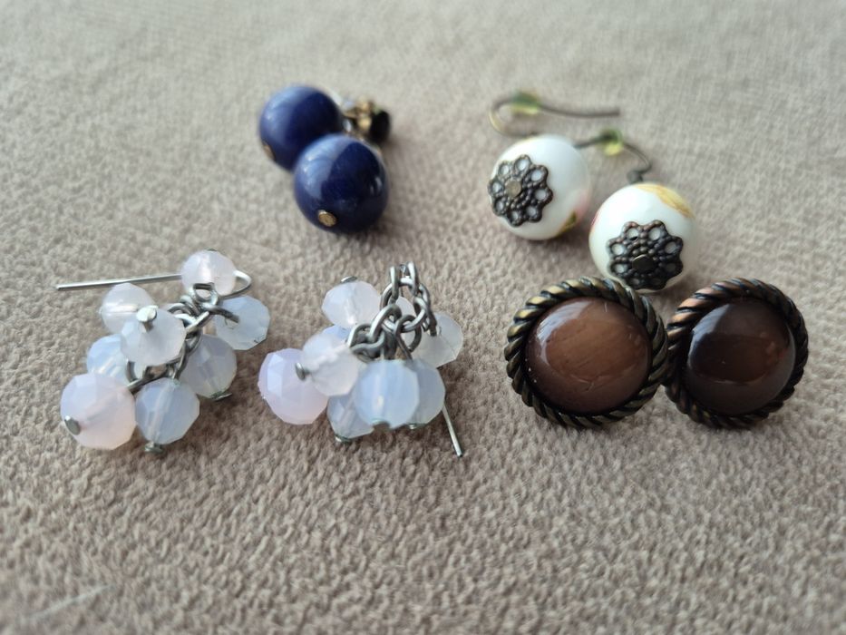 Zestaw kolczyków x4