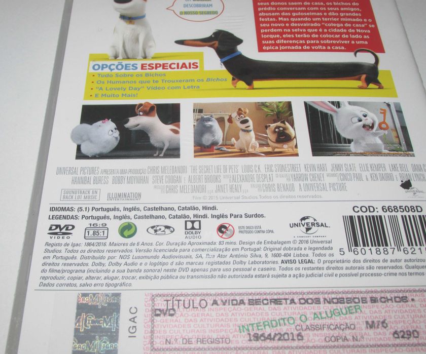 A Vida Secreta Dos Nossos Bichos - Filme DVD