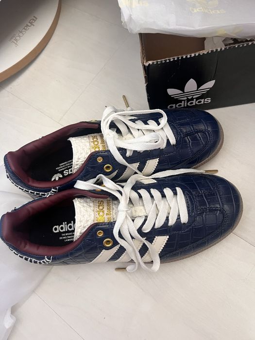 adidas samba x wales bonner navy croc 38