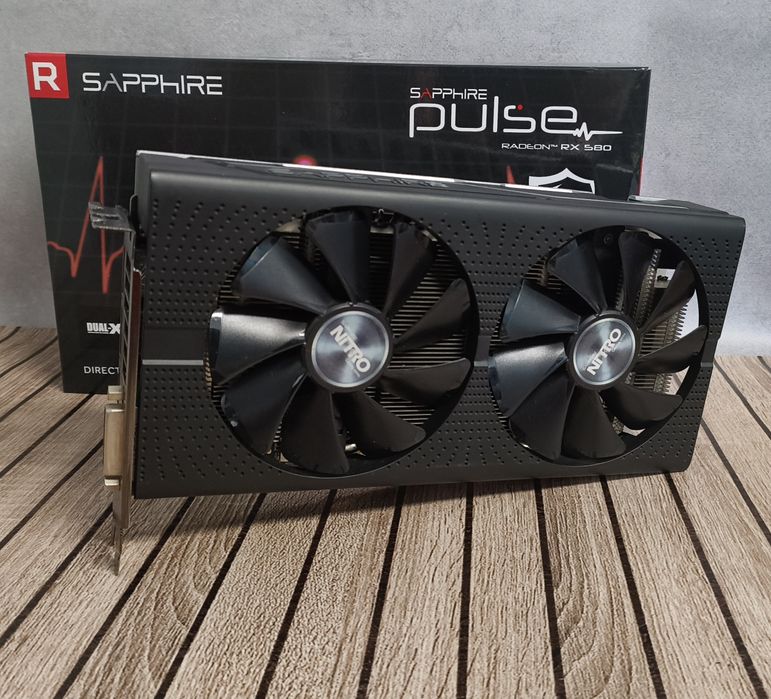 Видеокарта sapphire pulse rx580 8Gb коробка