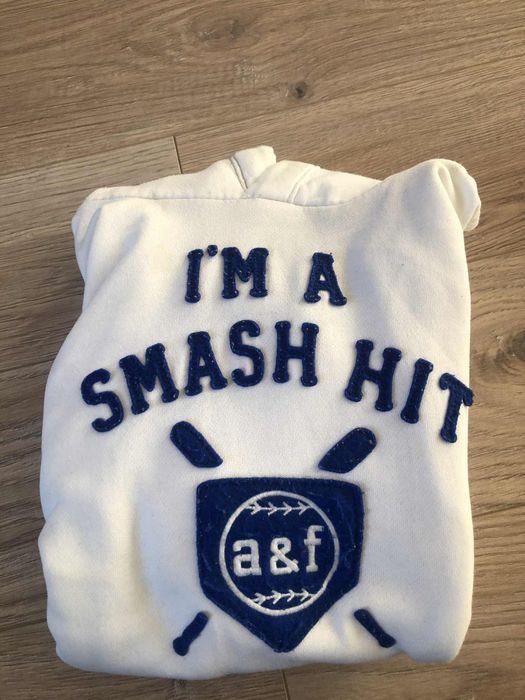 Bluza bawełniana firmy Abercrombie biala