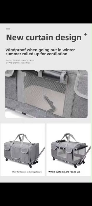 Transportador de animais de estimação   com rodas - Baixa de preço