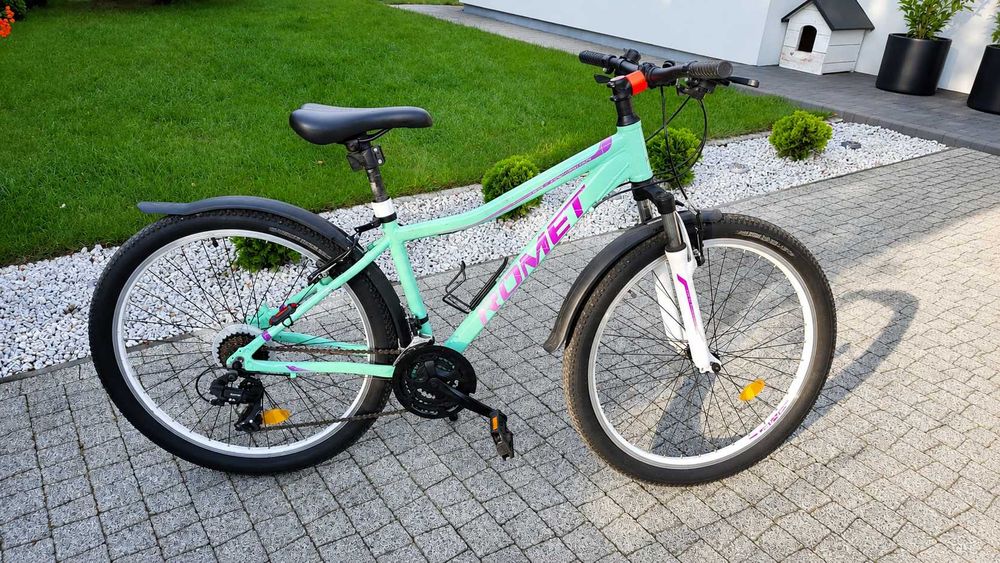 Rower górski Romet Jolene 6.1 – miętowy, bardzo dobry stan