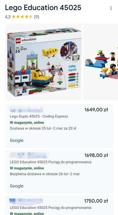 Programowanie dla dzieci - LEGO DUPLO Education 45025 Coding Express