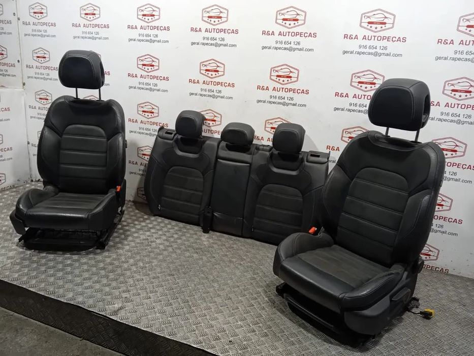 Conjunto de Bancos Citroën Ds5 Elétricos Pele e Alcântara Original