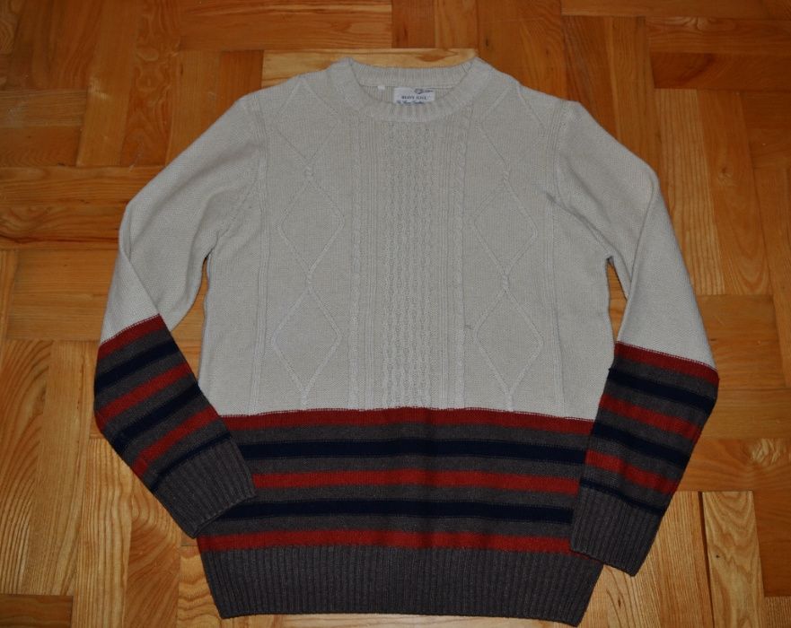 236 #Świetny elegancki sweter-acryl i wełna R.M/L