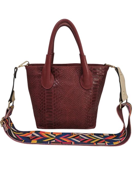 Італійська сумка фактурне тиснення рептилія