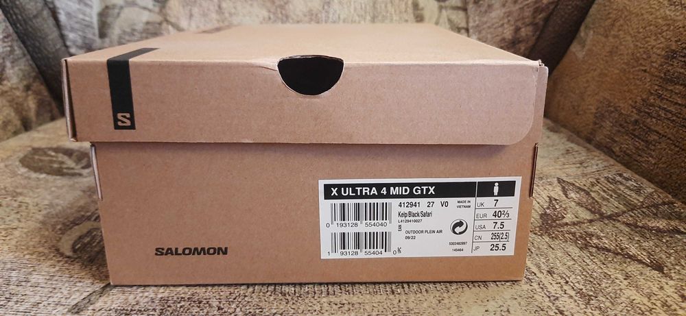 Кросівки Salomon X Ultra 4 Mid GTX нові, оригінал.