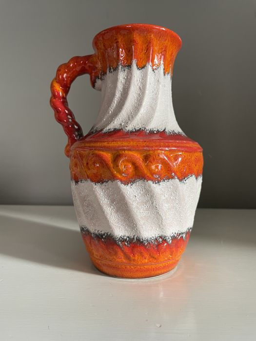 Ceramiczny wazon Carstens Fat Lava. Stara ceramika West Germany.