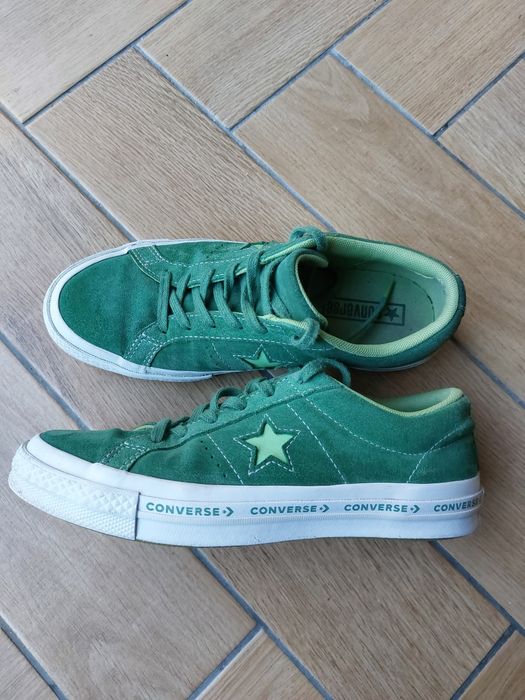 Converse 37.5 Trampki niskie Zielone Unikat