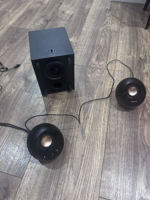 Głośniki Creative 2.1 – subwoofer + 2 satelity – sprawne