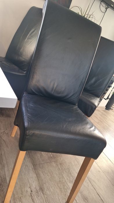 Krzesła skórzane x6