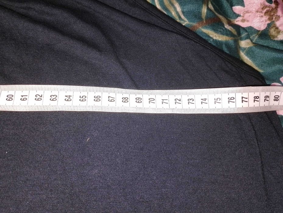 Piękna czarna mega duża tunika damska r. 58 plus size