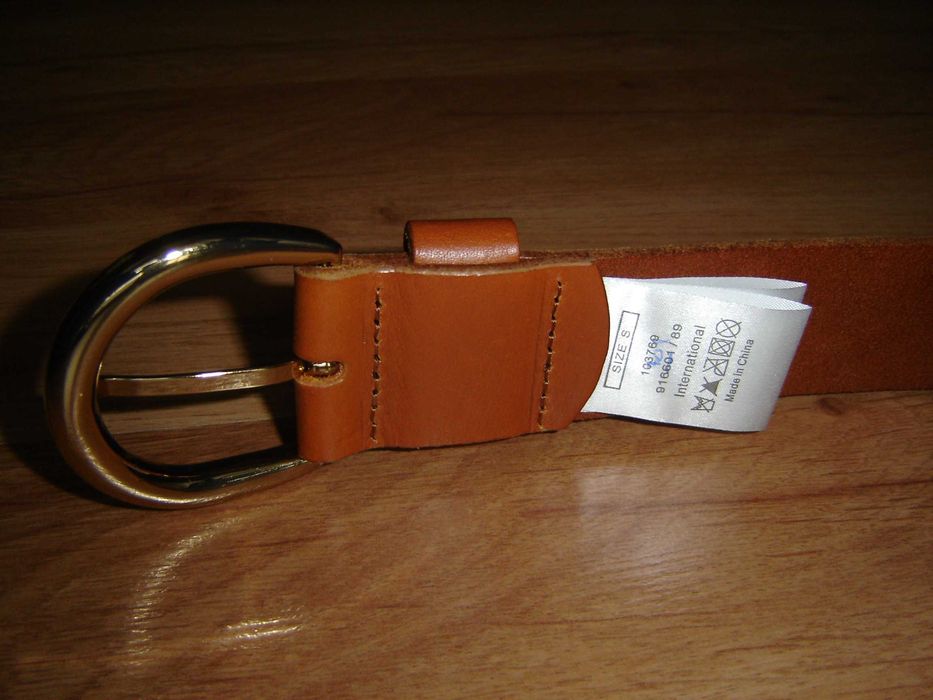 Pasek skórzany damski