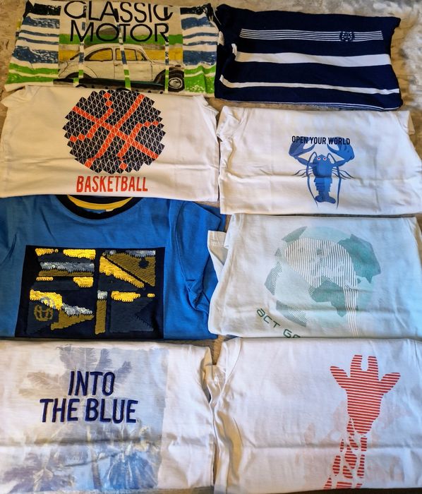 Paka tshirtow chlopiecych 116