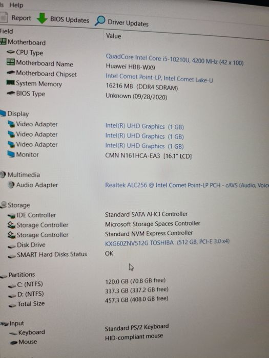 Honor Magicbook Pro i5/16/512/mx350