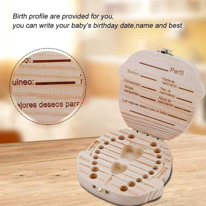 Caixa organizadora de dentes criança Menina