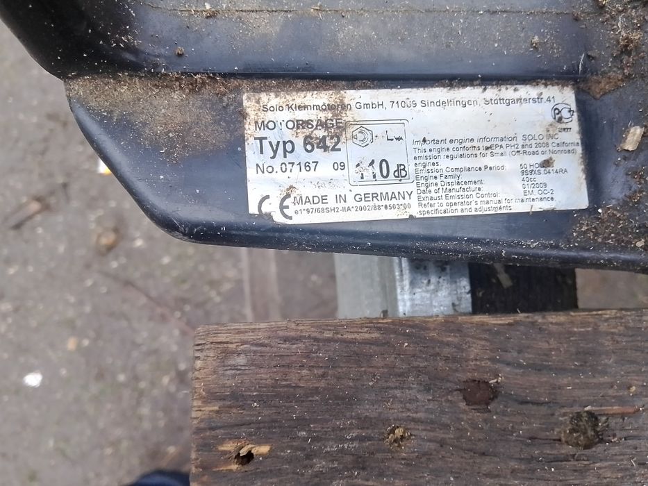 Продам запчясти на бензопилу SOLO 642  и Хузгварна  142