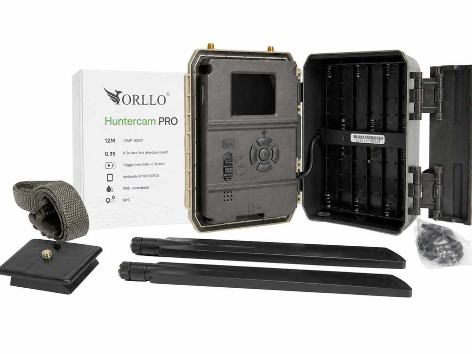 ORLLO Huntercam PRO LTE GPS 12MP 1080P | Stan idealny | Folia | Komplet