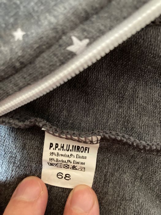 Rozpinaną bluza rozmiar 68 dla dziewczynki