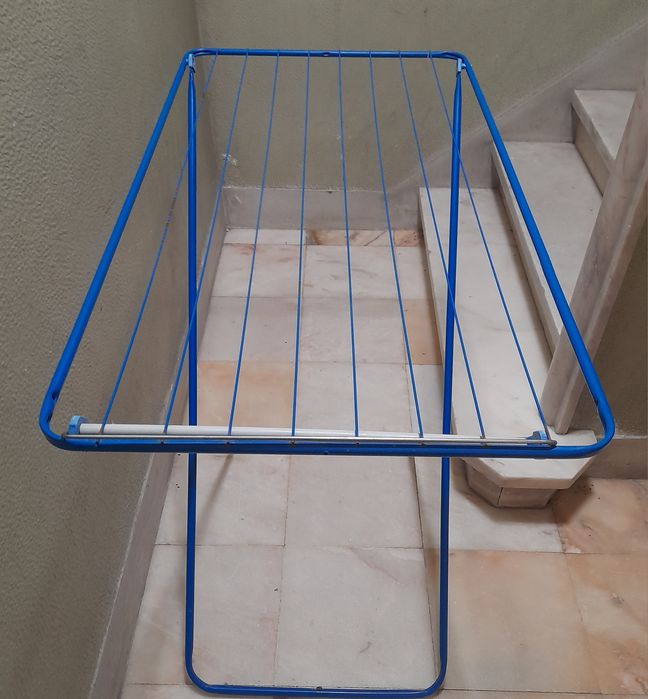 Estendal roupa metalico azul