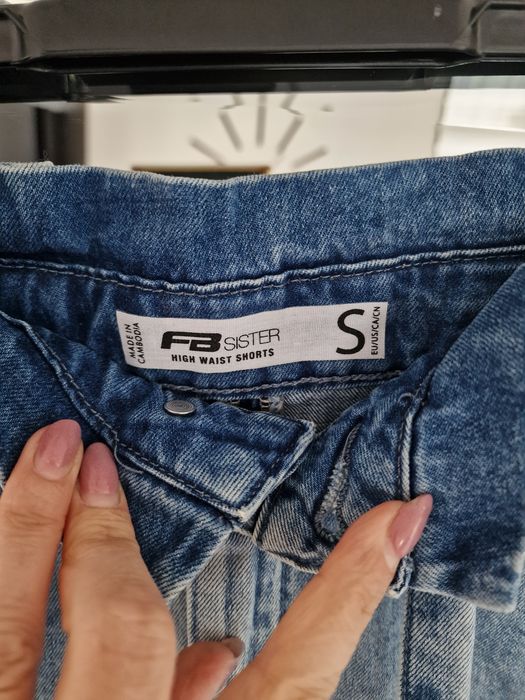 Szorty jeansowe Sister 36 34 wysoki stan wiązane