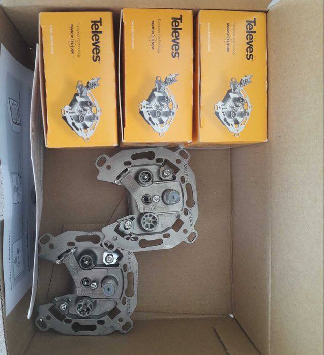 Tomadas Televes 5250 TV-FM-Sat