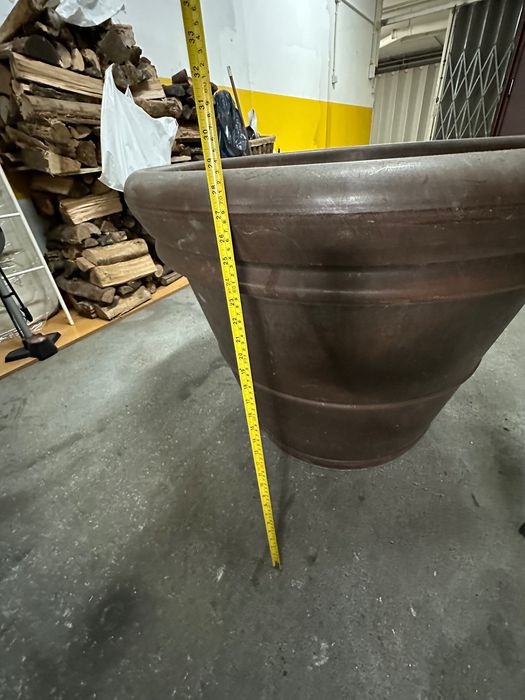 Vaso de jardim em plástico