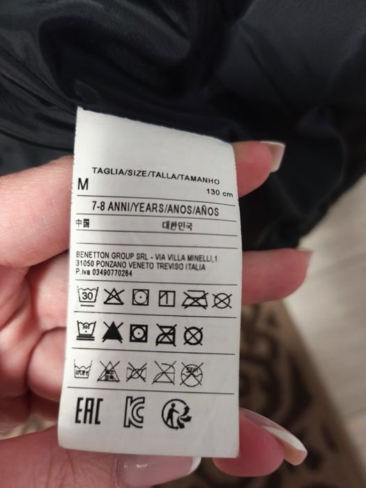 Куртка на дівчинку benetton зимова