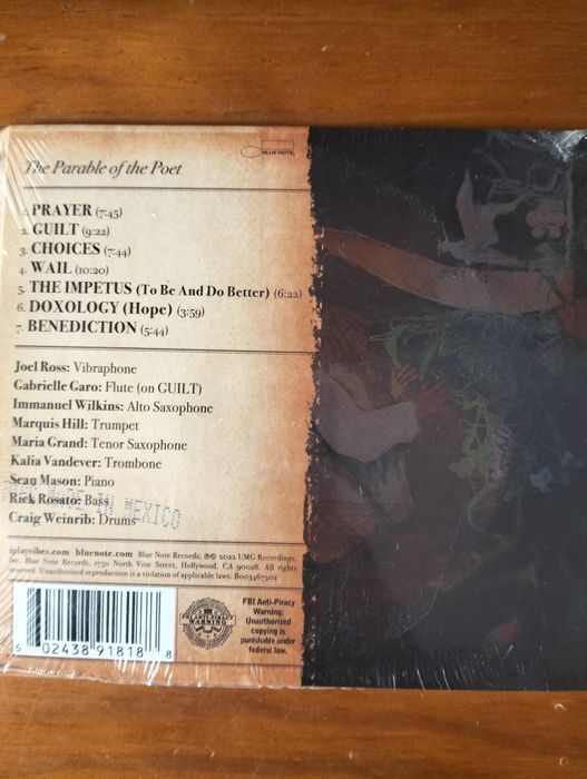 CD Joel Ross - The Parable of The Poet'