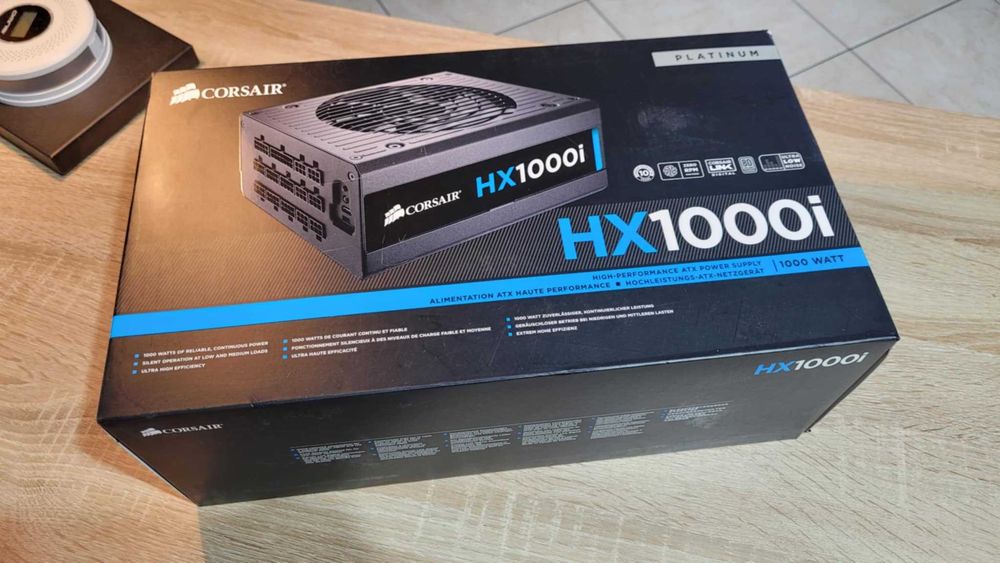 Corsair HX1000i – 1000W, 80+ Platinum, modularny – nowy