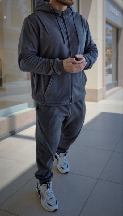 Чоловічий костюм дуже теплий фліс полар  (кофта на блискавці +штани )